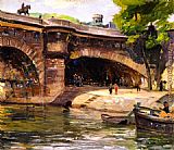 Joseph Kleitsch Pont Neuf with Statue of Henry IV, Paris painting